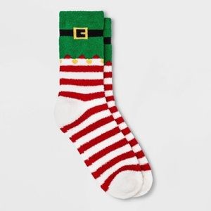 Striped elf crew socks
